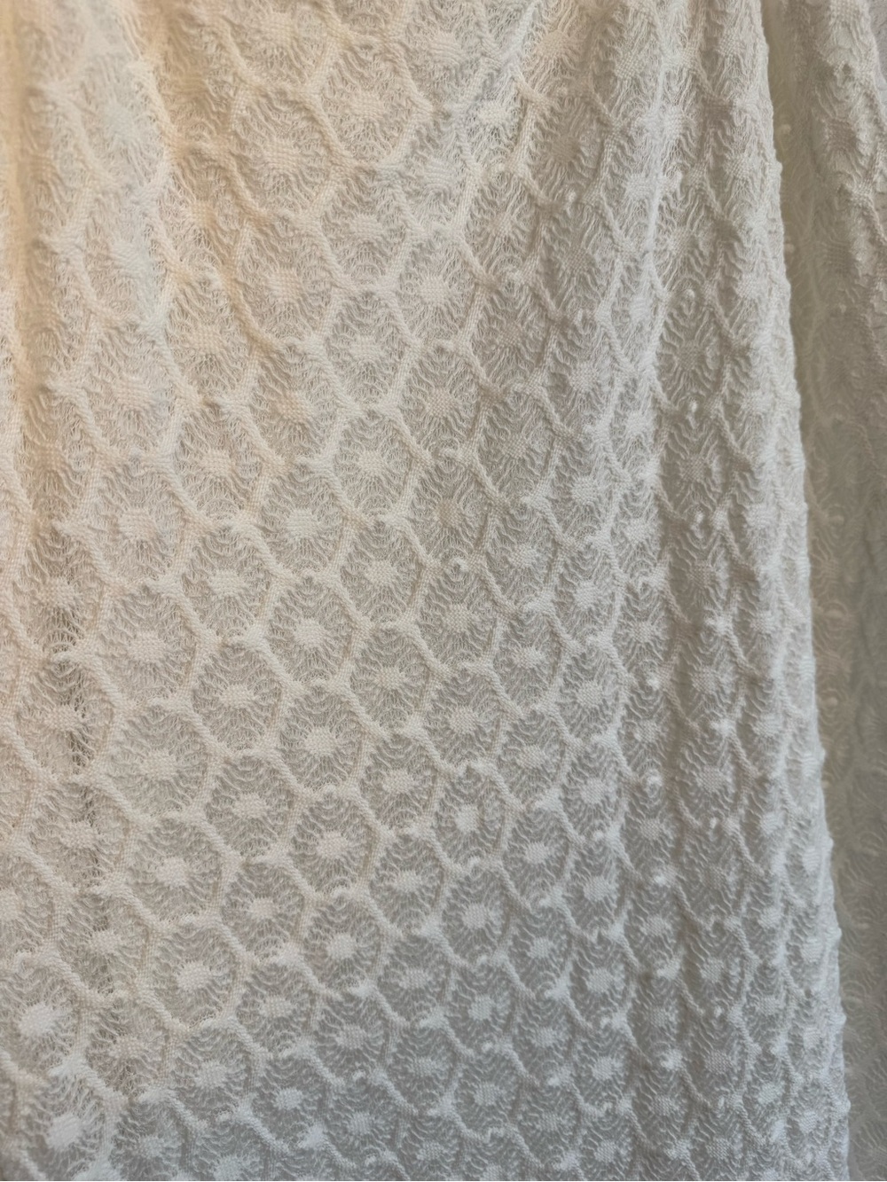 NWT Anthropologie Plus Ruffled Crochet Midi Dress in White - 3X - Picture 4 of 7